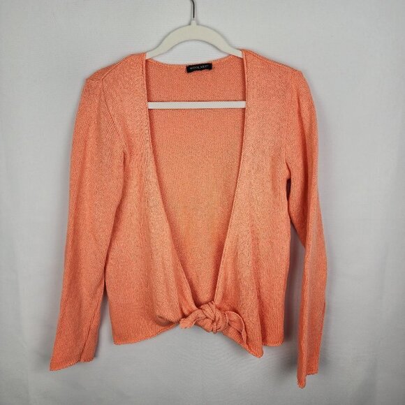 Woolnet Open Front Tie Cardigan M - Picture 1 of 4